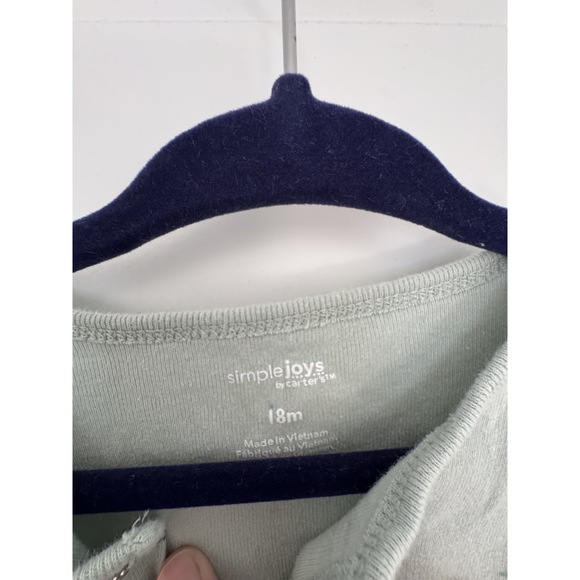 Carter's Dino Pattern Short Sleeve Romper Size 18mo - Picture 2 of 2